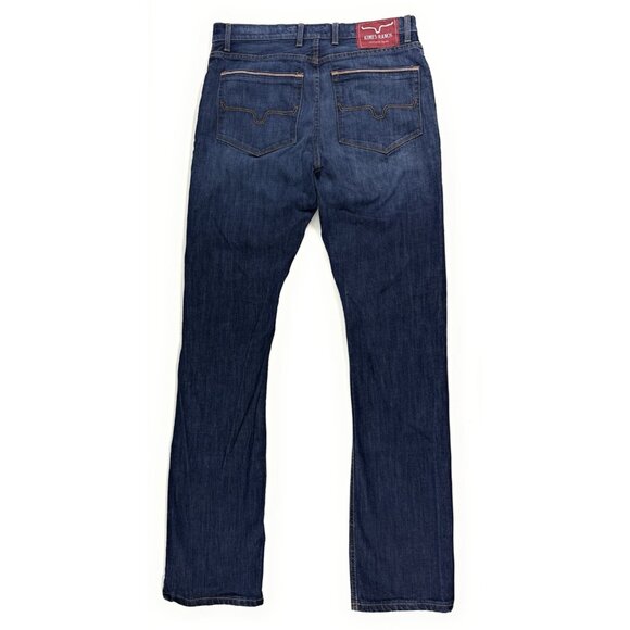 Kimes Ranch Jeans Mens Sz 33x36 Roger Western Slim Fit Bootcut Stretch Denim USA - Picture 5 of 9